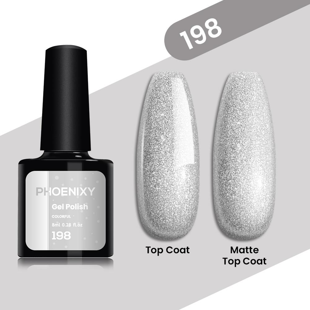 Гель-лак для ногтей PHOENIXY, 8 мл, 10 цветов, блестящий лак для гибридного маникюра, замачиваемый в салоне, домашний дизайн «сделай сам»