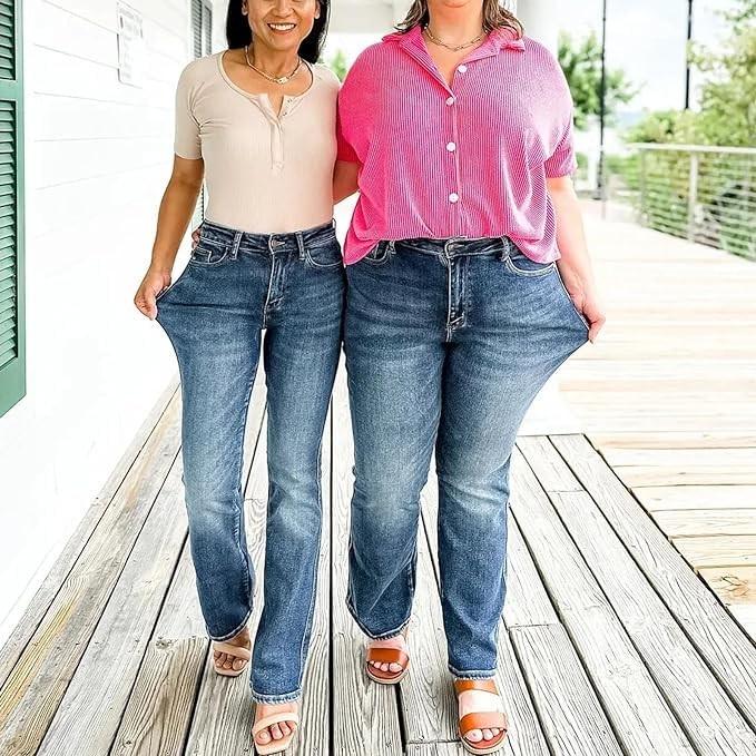 Womens Jeans Pants Fit Jeans Stretch Denim Pants With Pockets Trousers Jeans For Women