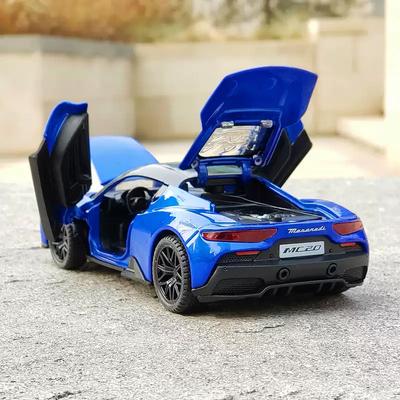 1:Масштаб 1:32 Модель автомобиля из сплава MC20 со светодиодной подсветкой и звуковыми эффектами - Коллекционная гоночная игрушка для детей и взрослых, Идеальный подарок для любителя автомобилей