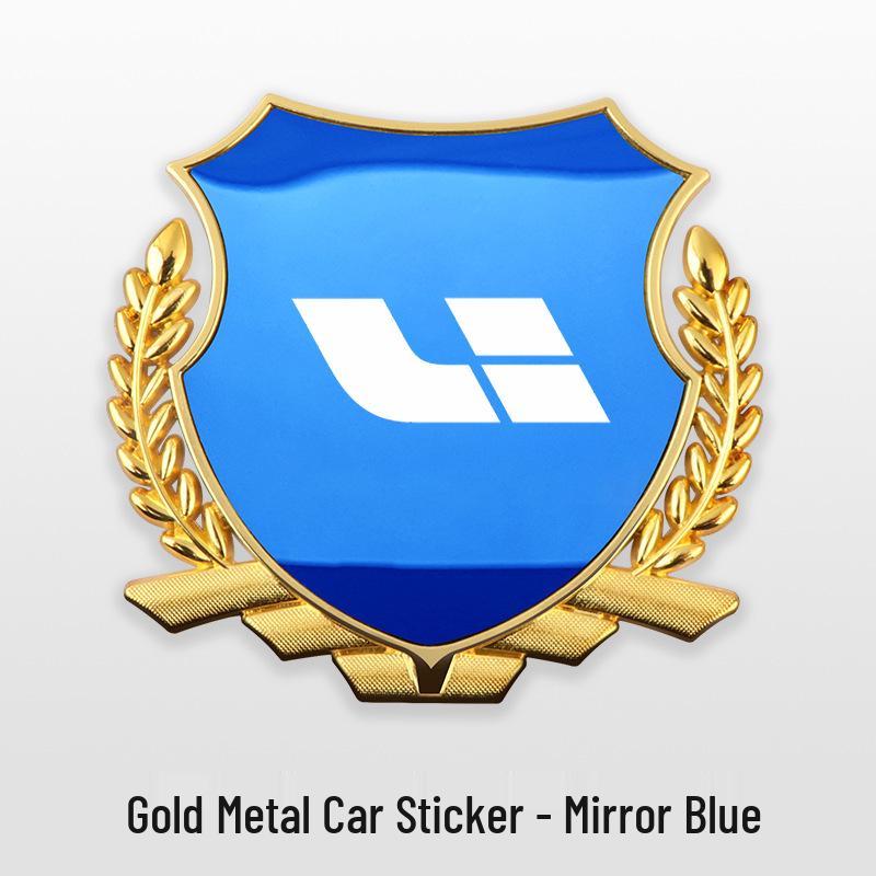 Ideal Cars Wheat Ear Fender Emblem for L6/ONE/L7/L8/L9/MEGA Models - Metal Body Decoration