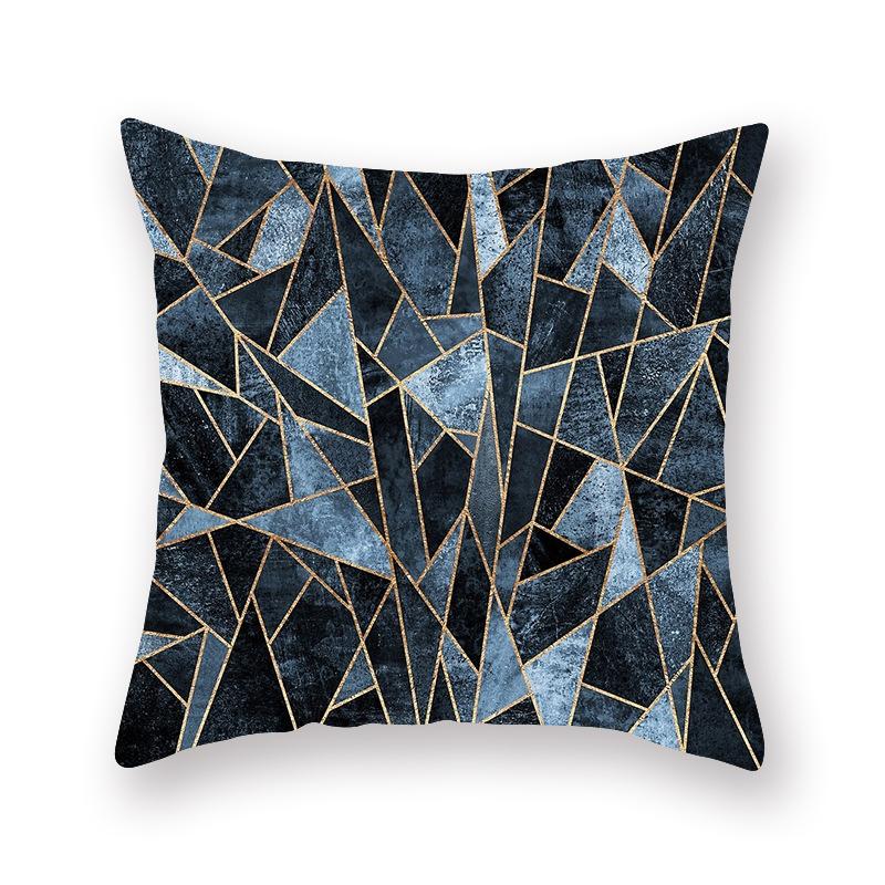 45x45cm Retro Blue Print Pattern Cushion Cover for Home Living Room Sofa Chair Decoration Throw Pillow Pillow Cover