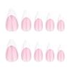 24 Pcs White French Tip Press On Nail Short Almond False Nail Elegant Acrylic Nail Elegant Full Cover Stick On Nail