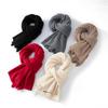 Women 100% Pure Cashmere Scarf Fringe Detail Winter Warm Soft Cozy Tassel Scarf Fashion Casual Wrap Cold Weather Accessory