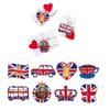 British Monarch Themed Party Supplies Colorful Paper Cutouts With Ribbon