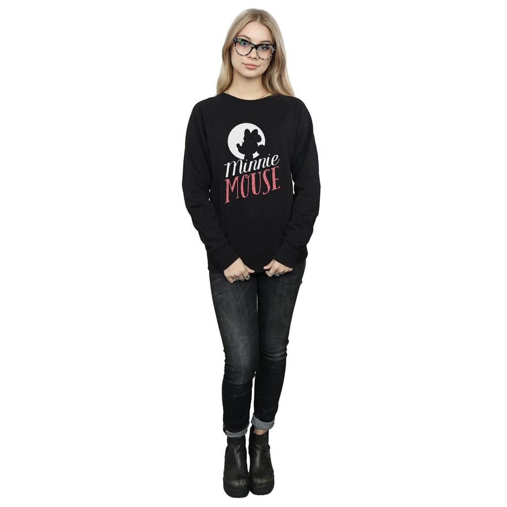 Disney Womens/Ladies Minnie Mouse Moon Silhouette Sweatshirt