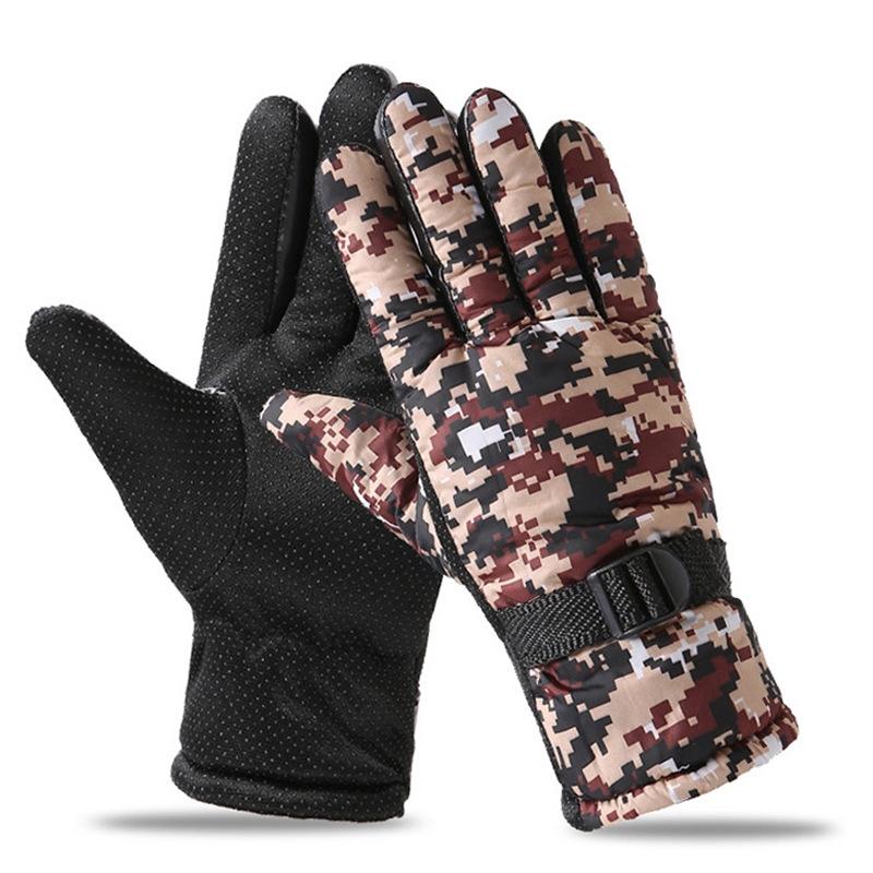 Tactical Military Men Winter Warm Anti-Slip Waterproof Thermal Heated Gloves Outdoor Hiking Fishing Ski Gloves