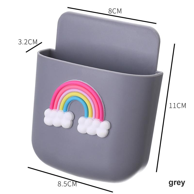 Настенный органайзер, ящик для хранения, пульт дистанционного управления без дырокола, настенный держатель для мобильного телефона, многофункциональный крючок для зарядки