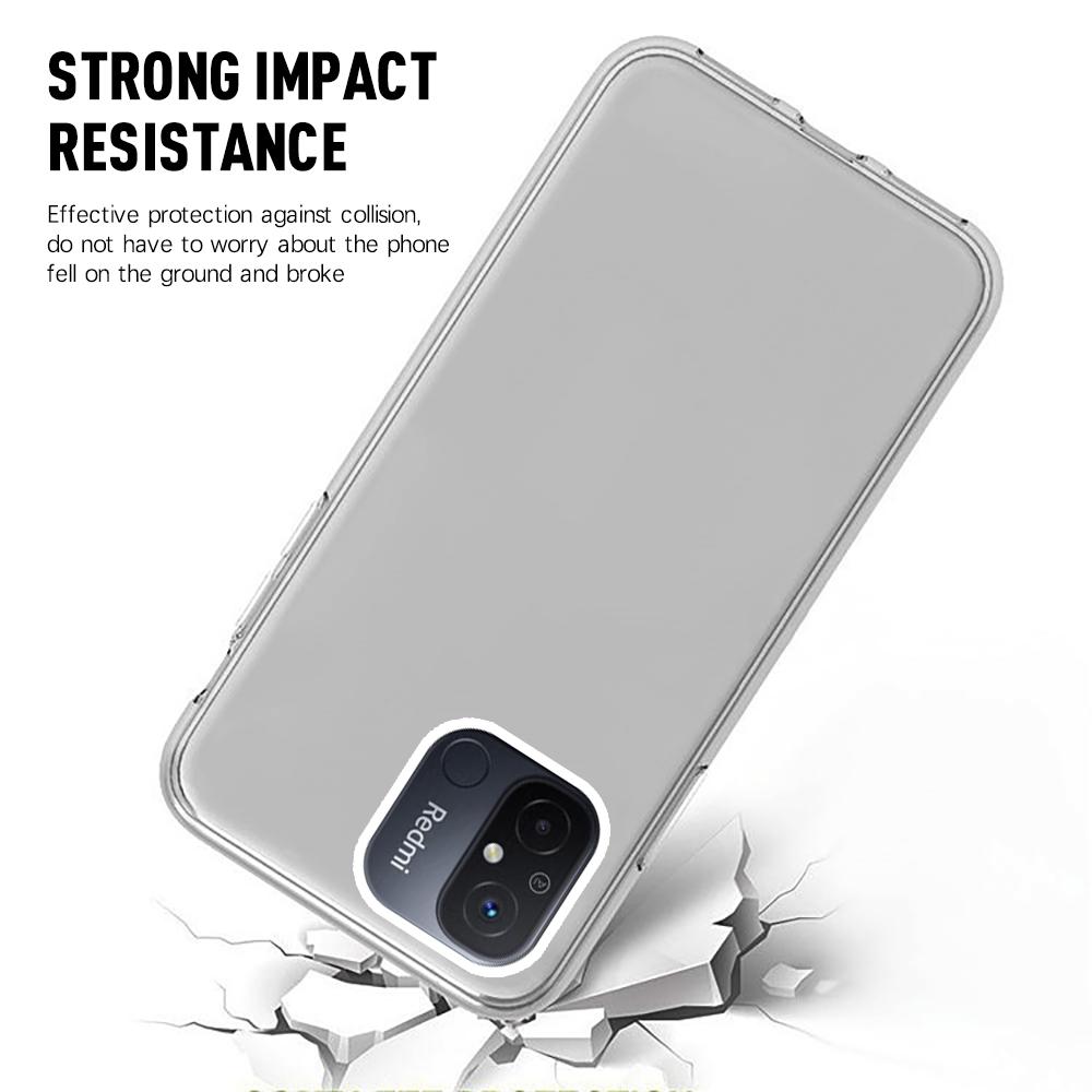 Противоударный чехол для всего тела на 360 градусов, прозрачный защитный чехол для телефона спереди и сзади для Redmi 12C Redmi Note 12 5G Note 12 Pro 5G POCO X5 Pro 5G/X5
