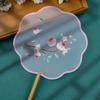 Floral Pattern Silk Fan with Tassels Pendant Tuan Fan  Photography Prop