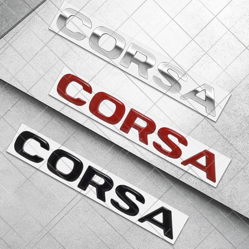 Metal 3D For OPEL Corsa Logo Astra Adam Insignia GTC Movano Zafira Car Styling Rear Trunk Letter Emblem Sticker Auto Accessories