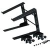 Kikutani LT-200B Laptop Stand, PCDJ Stand with 4 Extension Bars and Desktop Mounting Attachment