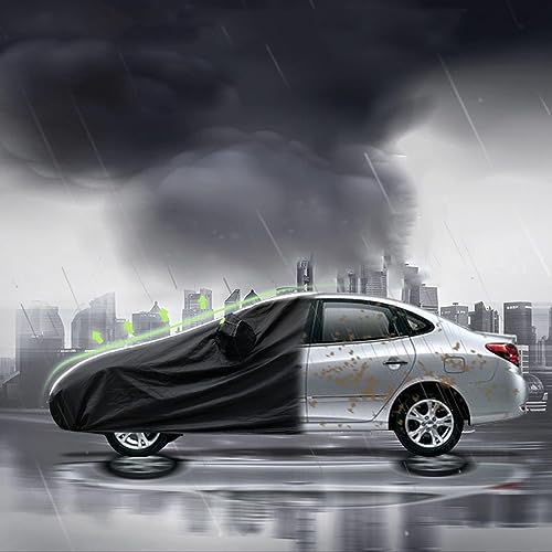 Чехол для автомобиля Toyota Aqua, внешний чехол для автомобиля, водонепроницаемый, всепогодный, от солнечного света, ультрафиолетовых лучей, защита от дождя, автомобильный брезент с застежкой-молнией, чехол для защиты от пыли внутри помещения