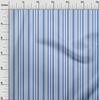 oneOone Cotton Flex Light Blue Fabric Stripes Sewing Material Print Fabric By The Yard 40 Inch