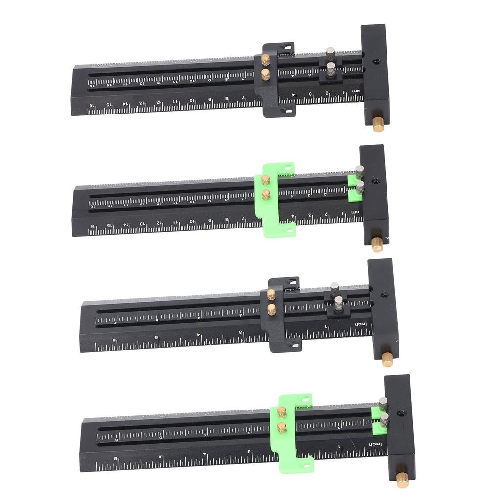 Разметочный шаблон типа Т со стальной иглой, двухлинейная разметочная линейка, деревообрабатывающая раздвижная измерительная линейка