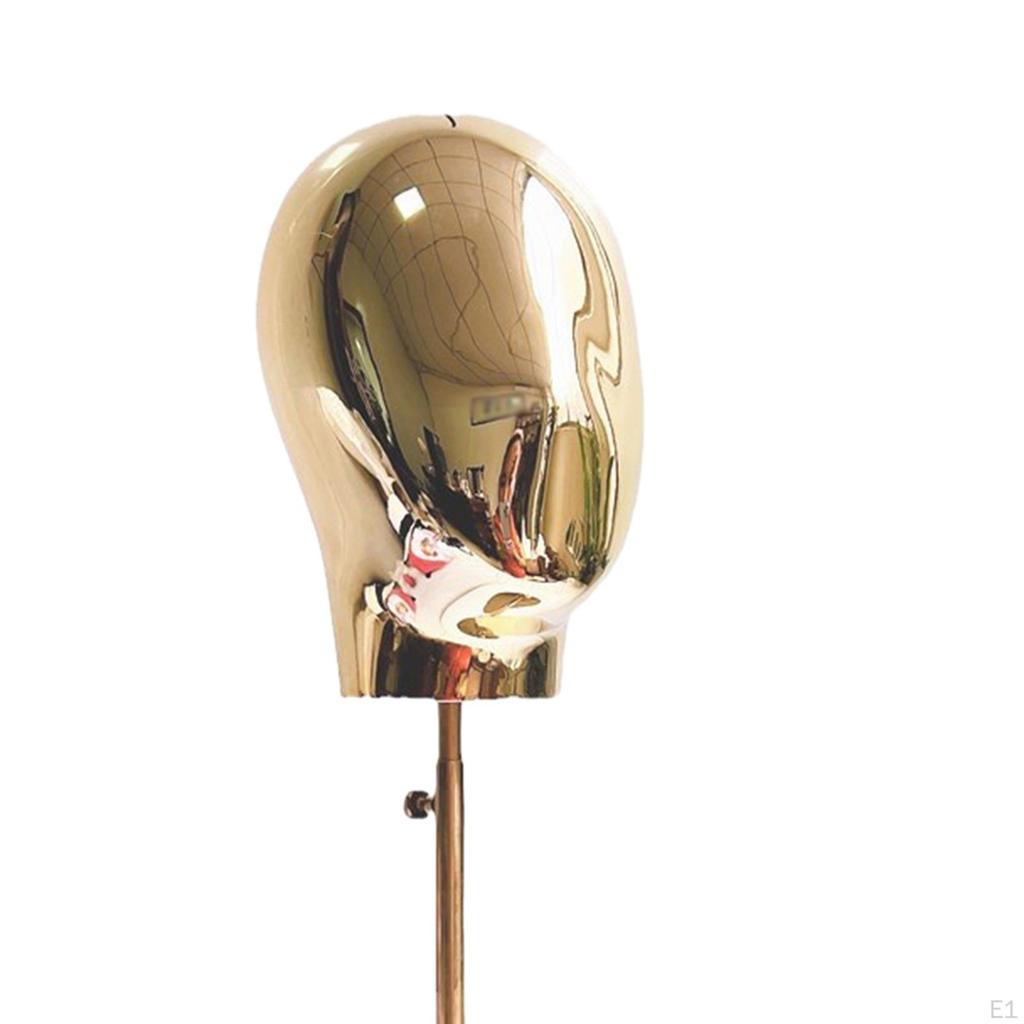 Hairpieces Display Stand Mannequin Head Model Metal Base 17.72-22.83inch Tall for Barbershop