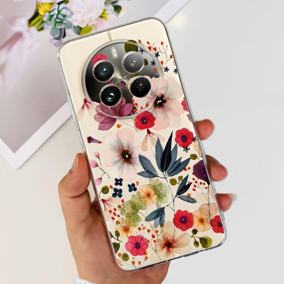 Чехол для Realme 12 Pro Plus Новый Модный Расписной Чехол Прозрачный Силиконовый Мягкий ТПУ Чехол для Телефона Для Realme 12 Plus Realme12 Pro + Корпус