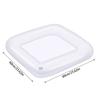 23.62IN Square Inflatable Ice Serving Buffet Bar -  Food & Drinks Cooler Serving Tray For Summer Party Picnic & Camping, White