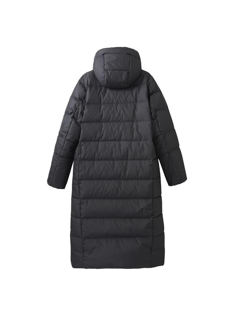 DESCENTE Супердлинное пуховое пальто Черный O