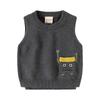 Boys Knit Sweater Vest Pullover Sleeveless Casual Spring Autumn Fashion Top Clothing for Toddler and Kids