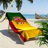 Beach Towel with Spain Flag with Royal Crest, Quick Dry Lightweight, Ultra Soft Absorbent, for Vacation Pool Gift
