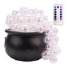 Halloween Witch Cauldron Bubble Bucket Decor With 8 Lighting Modes Remote Control For Spooky Party Decoration