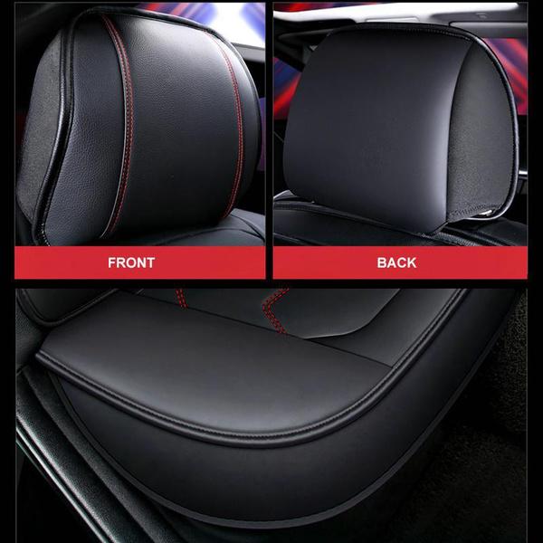 Universal Car Seat Cover Luxury Car Single Front Seat Mat PU Leather Full Cover Cushion Protector Cover