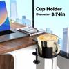 Adjustable Large Cup Mug Holder Removable Desk Drink Bottle Holder Desk Cup Holder Clamp