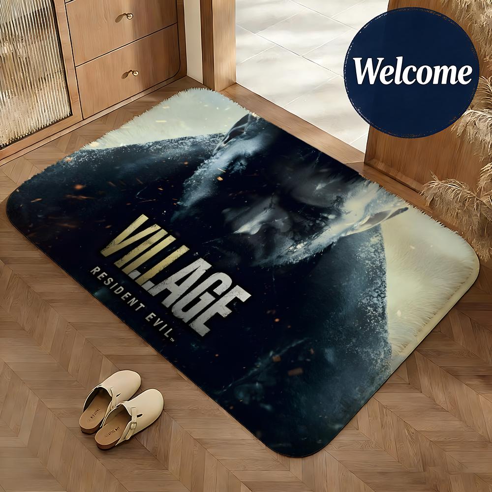 Soft Flannel Floor Mat Game Resident Evil Requiem Floor Mat Non-Slip Absorbent Doormat Bathroom Bedroom Home Decor Rug