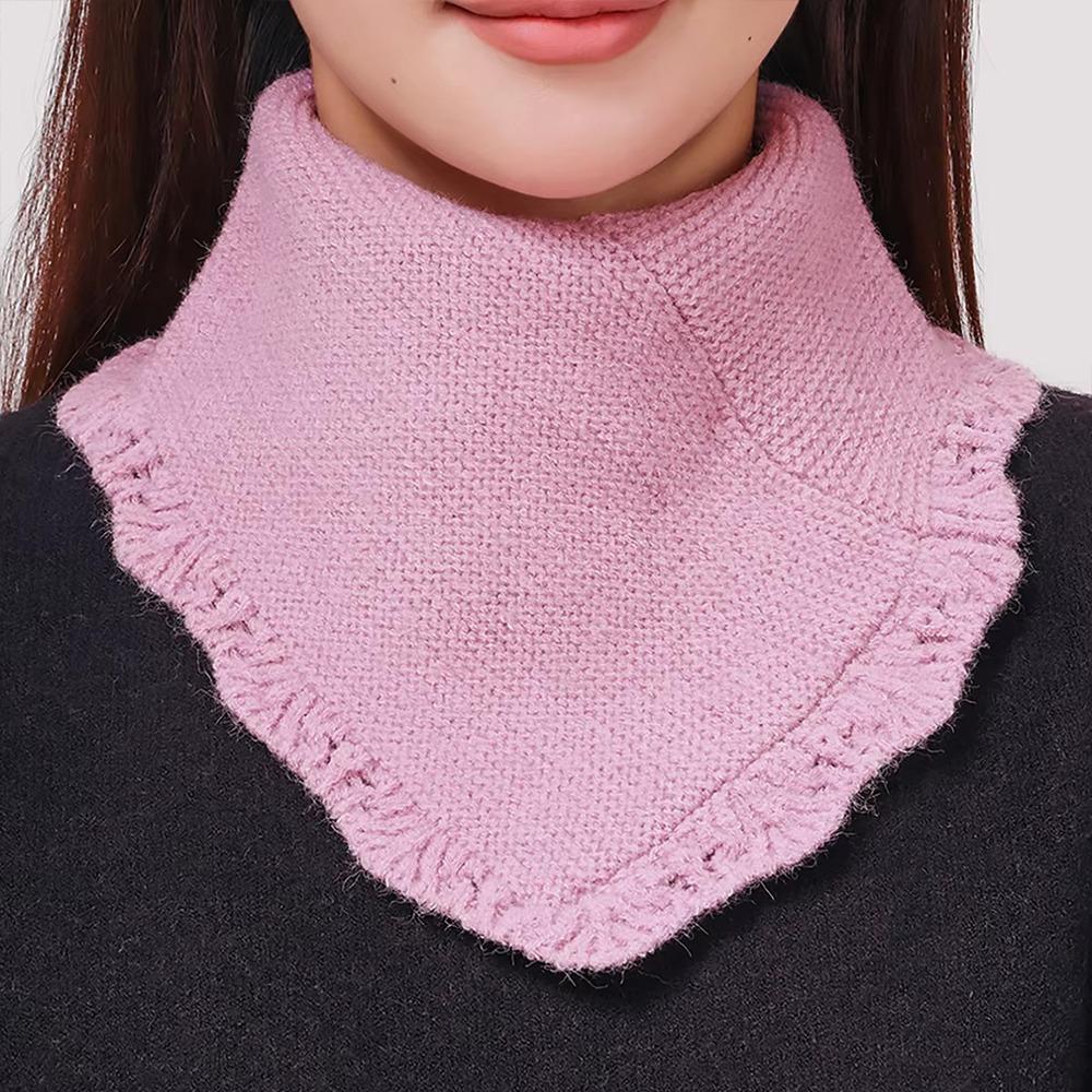 Casual Detachable Knitting False Collar Neck Warmer Windproof Knitted Turtleneck Head Neck Warm Cover Women