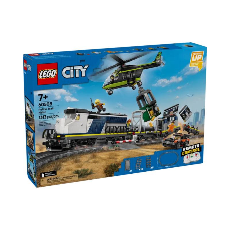 LEGO Коллекция Город Поезд Полицейское Ограбление Набор Пластиковые Строительные Блоки 1313шт 60508 60508