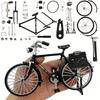 DIY Ретро модель велосипеда, Орнамент, Творческий 1:10 Симуляция Мини-модель велосипеда из сплава Масштабный набор