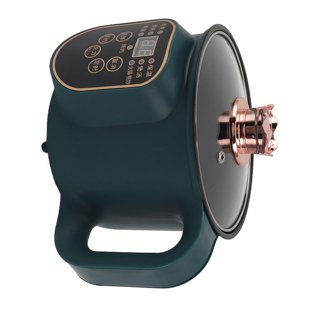 Электрическая кастрюля для приготовления пищи 1,8 л 600 Вт Портативная Легко моется Кастрюля для лапши Рамен для дома, офиса, вечеринки