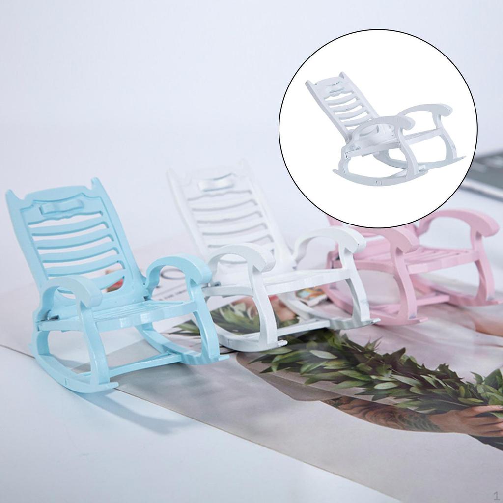 1/1 Dollhouse Miniature Rocking Model for Children Dolls Access Outdoor Room