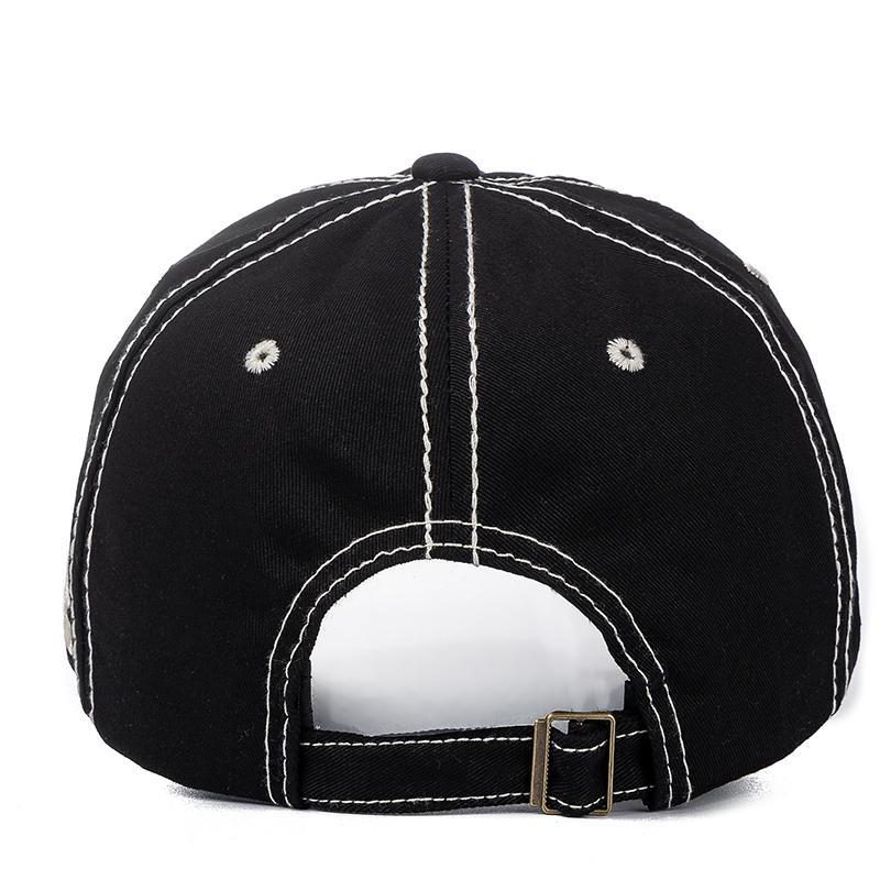 New Unisex Cap Letter Embroidery Stitched Stitching Cotton Baseball Cap Casual Outdoor Adjustable Cap For Women Men Trendy Fashionable Street Hat