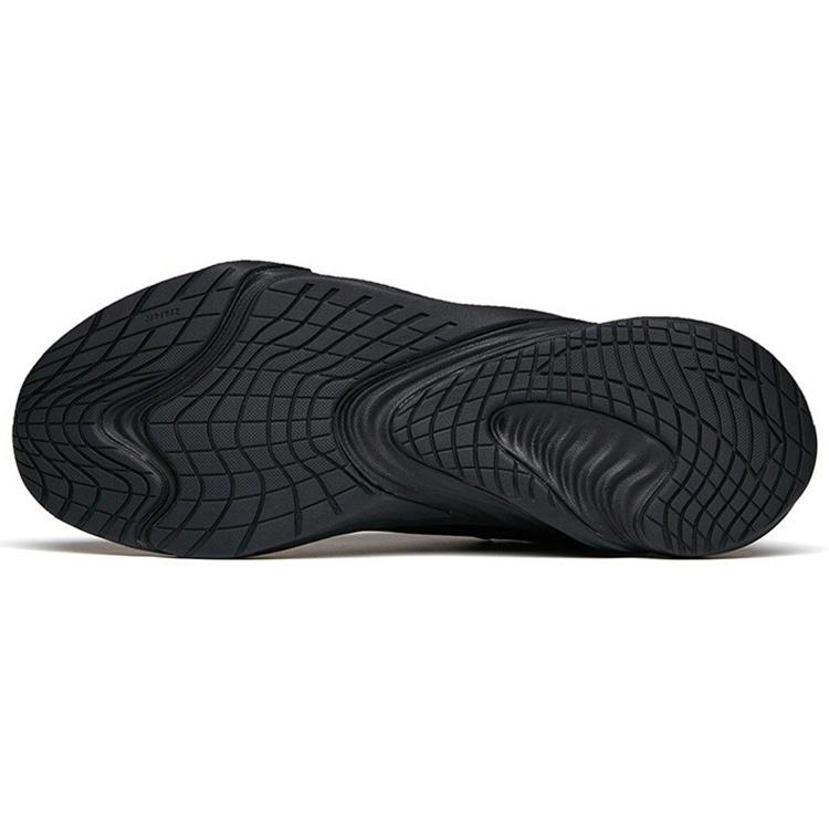 ANTA Running Series Sneakers Leather 'Black' Men's 112145523-13