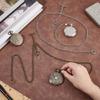 Цепочка для карманных часов Двойная цепочка Альберта Классическая цепочка для часов с Т-образной перекладиной для мужчин