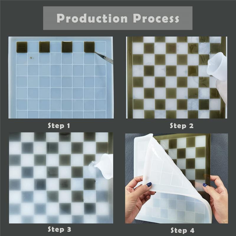 3 шт./компл. силиконовые 3D шахматные/шахматные формы, набор портативных полноразмерных форм для настольной игры, искусство «сделай сам»