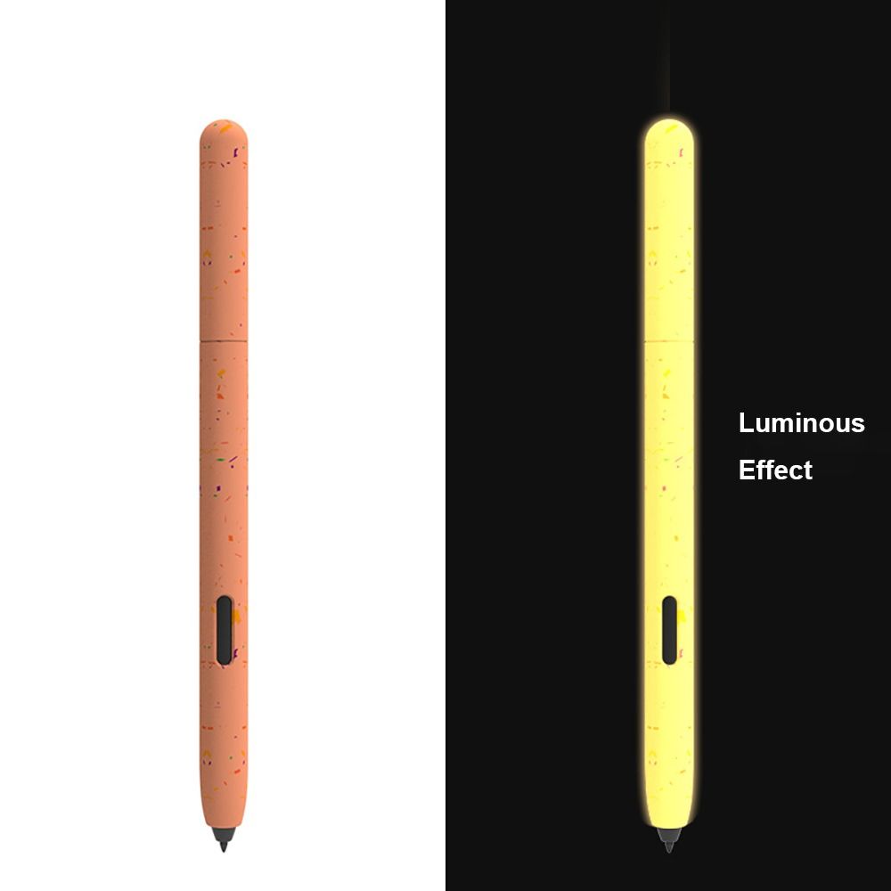 Silicone Tablet Touch Pencil Case Luminous S Pen Sleeve for Samsung Galaxy Tab S7/S8/S9 Plus Ultra