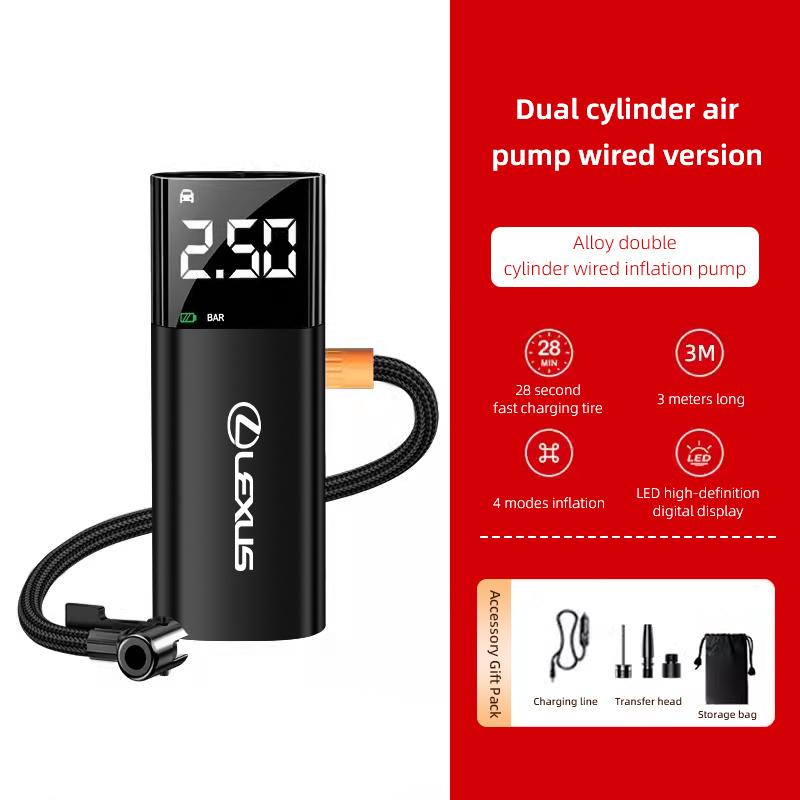 Car Accessories Portable Inflation Pump Auto Mobile Power Bank Tool For Lexus F SPORT GX460 Ct200h IS250 ES 220D IS200 Fsport GS BT9 