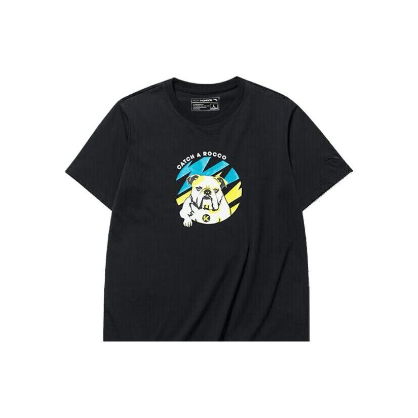 Anta Basketball Collection Regular T Shirt Men's Basic Black 152131105-3