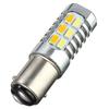 2 шт. 1157 5630 22 SMD BAY15D Янтарный/Белый 22 светодиода Светодиодные лампы S25 P21W DRL Двухцветный Стоп-сигнал 12В-24В DC