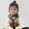 Children Kids Winter Knitting Scarf Boys Girls Thermal Neck Warmer Scarf Thickening Windproof Neck Cover Cross Scarf Neckerchief