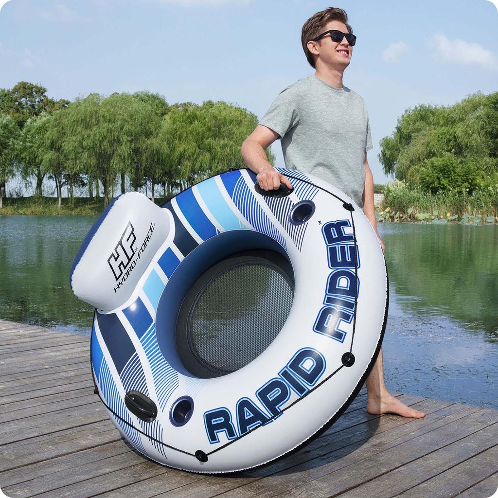 Rapid Rider Swimming Ring, Diameter 135 Cm, 2 Handles, Bestway 43116