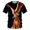 Men's T-shirt Divine Beast 3D Digital Printing Tee Shirts Men Round Neck Short Sleeve Fashionable Top