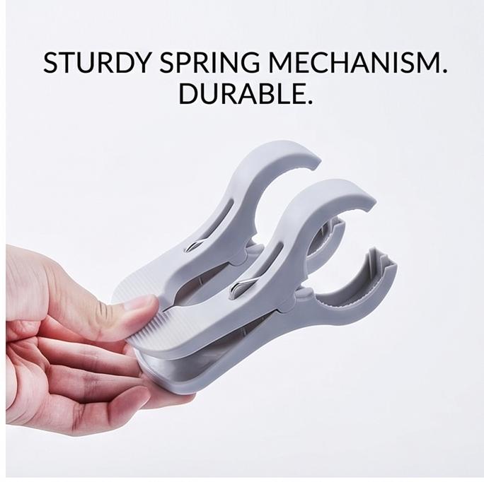 Large Anti-Slip Double Clip Quilt Clips, Windproof Durable Clothes Pegs for Laundry, Home Use & Storage Organization