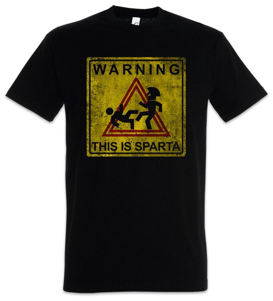 Warning This Is Sparta Sign Men's T-Shirt Mens Womens Tees Top This Is Spartans Spartans