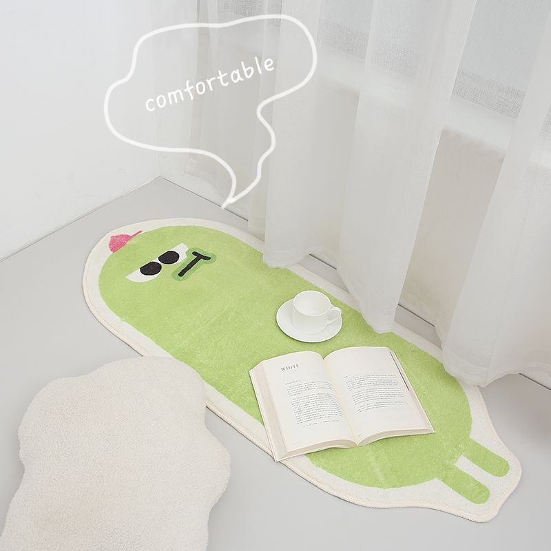 Ковер Прикроватный коврик Коврик для пола в спальне Коврик для ног в форме цветка ландыша Стиль напольного покрытия Длинная полоса Имитация кашемирового ковра