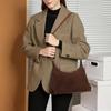 Women's 2024 Genuine Leather Large Capacity Frosted Shoulder Tote Bag