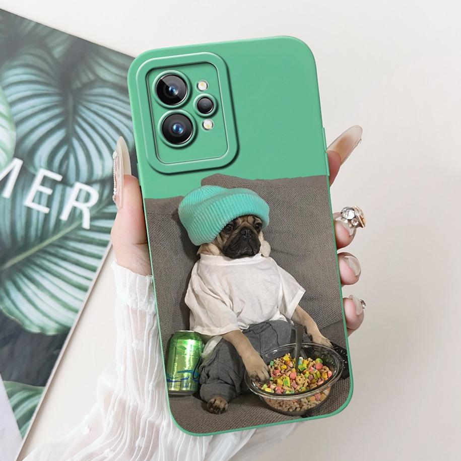 For Realme GT Neo 2 Case RMX3370 Silicone Cover Creative Panda Rabbit Shockproof Bumper For Realme GT2 Pro GT 2 RealmeGT2 Fundas