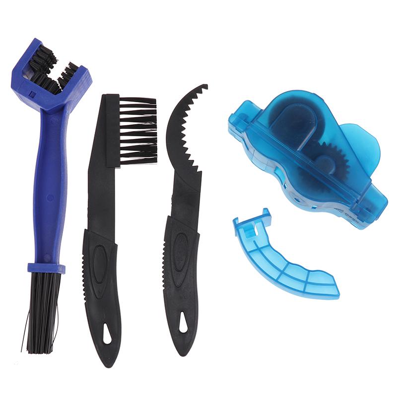 Cycling Bike Bicycle Chain Wheel Wash Cleaner Tool Cleaning Brushes Scrubber